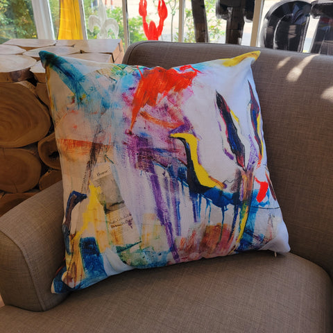 "Vibrant Cotton II" Canvas Print Pillow
