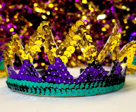 Mardi Gras Sequin Tiara Headbands