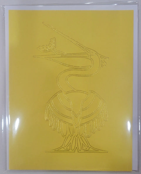 Pelican Gold Foiled Card