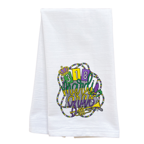 318 Mardi Gras Tea Towel
