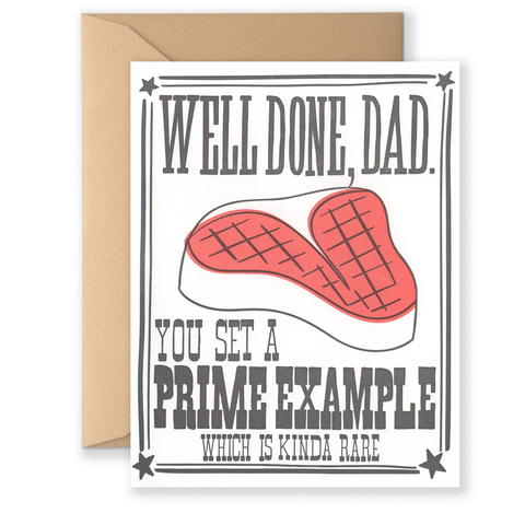 Well Done Dad Greeting Card