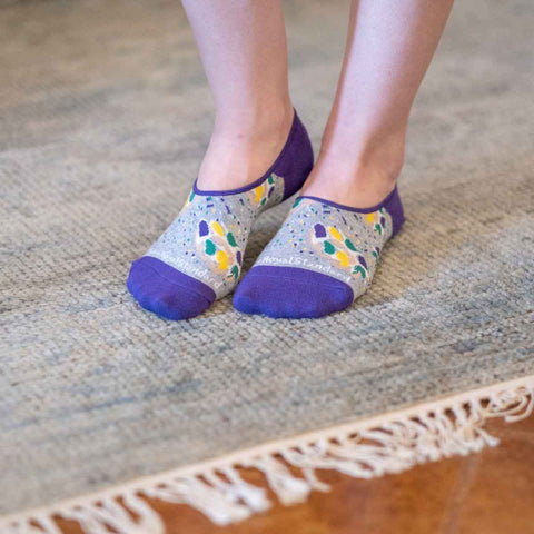 Women's King Cake No Show Socks