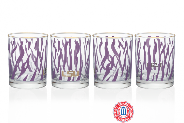 LSU Purple & Gold Glass