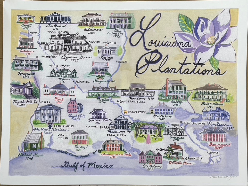 "La Plantations" Approx. 18 x 24 Print