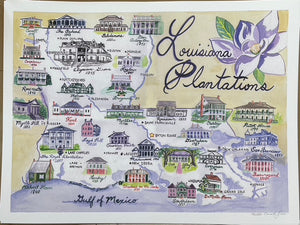 "La Plantations" Approx. 18 x 24 Print