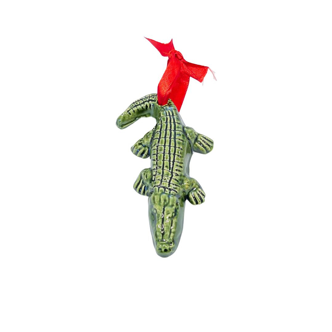 Ceramic Alligator Ornament