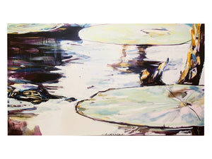 "LA Alligator with Lily Pads" Reproduction 28X36