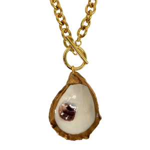 Gilded Oyster Necklace