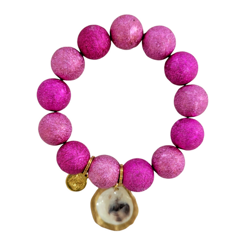 Multicolor Bead Oyster Bracelet