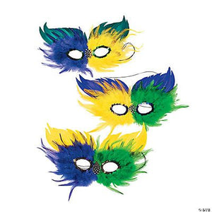 Feather Mardi Gras Mask