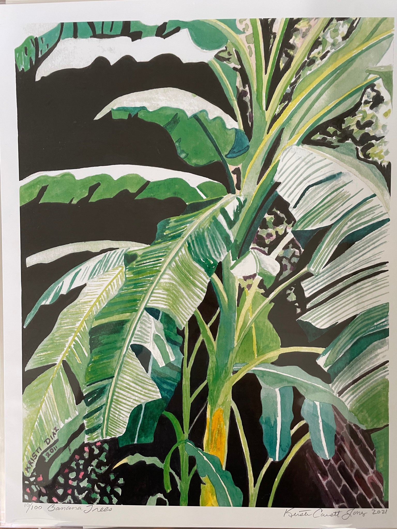 "Banana Trees" Art Print 11x14