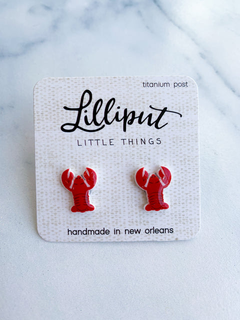 Tiny Crawfish Earrings