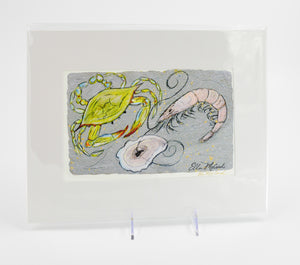 "Seafood" 11x14 Matted Print - 318 Art and Garden