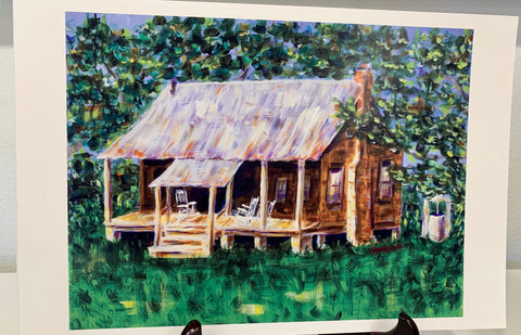 "The Cabin" 12X18 Print - 318 Art and Garden