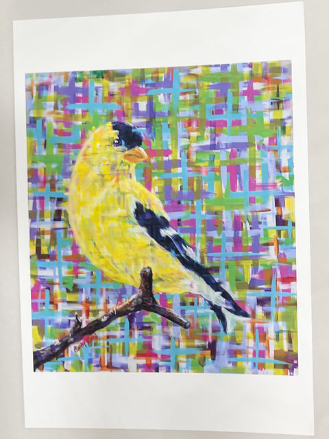 Yellow Breasted Chat Art Print 12x18