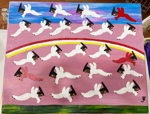 "Angels" Red 16x20