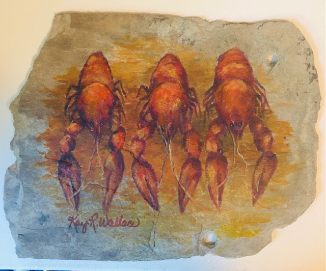 "Three" Slate with Easel