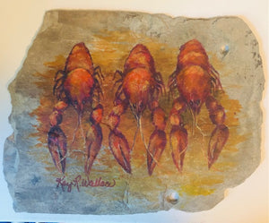 "Three" Slate with Easel