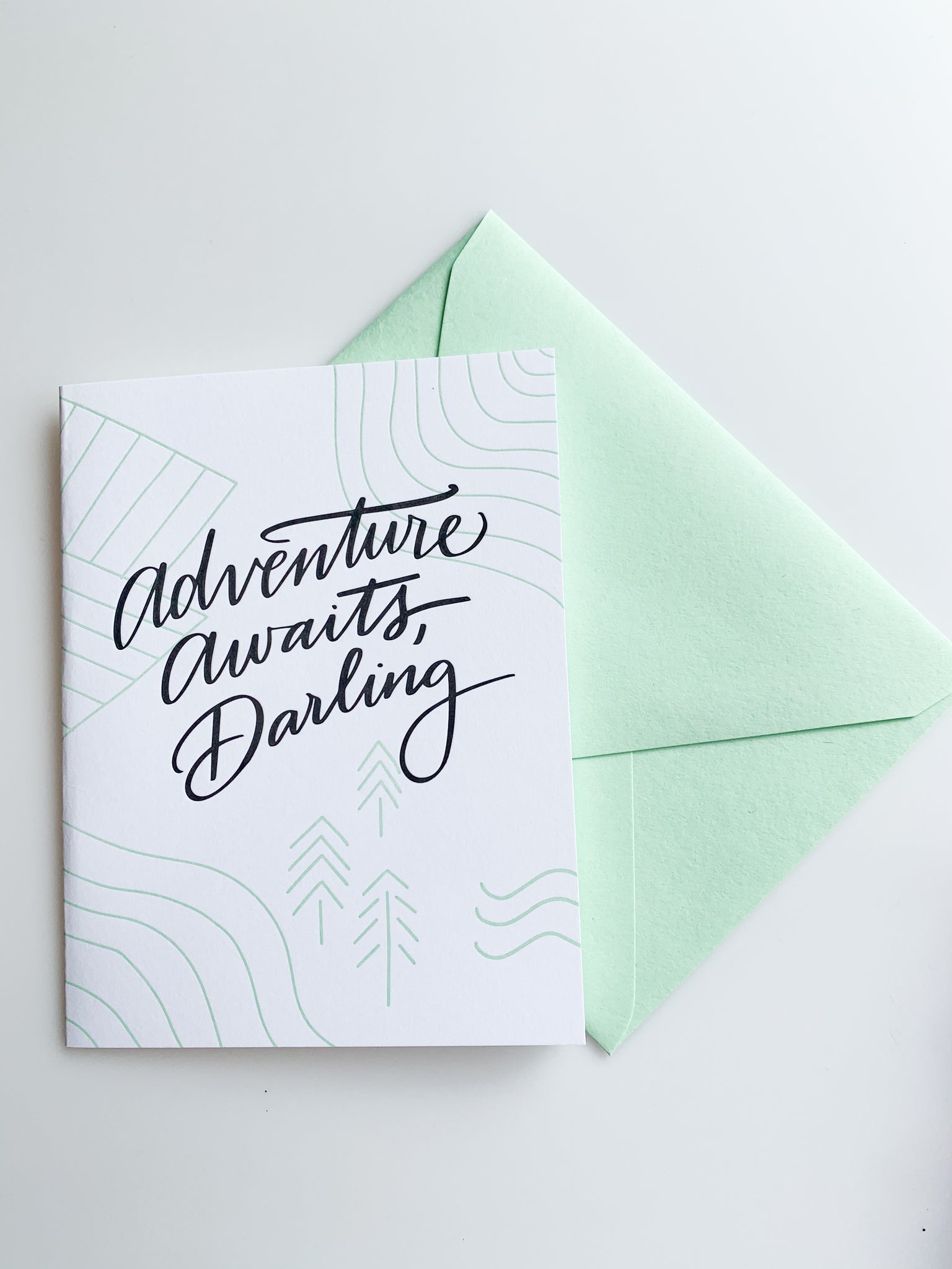 "Adventure awaits Darling" Greeting Card