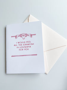 "All the Crawfish" Greeting Card