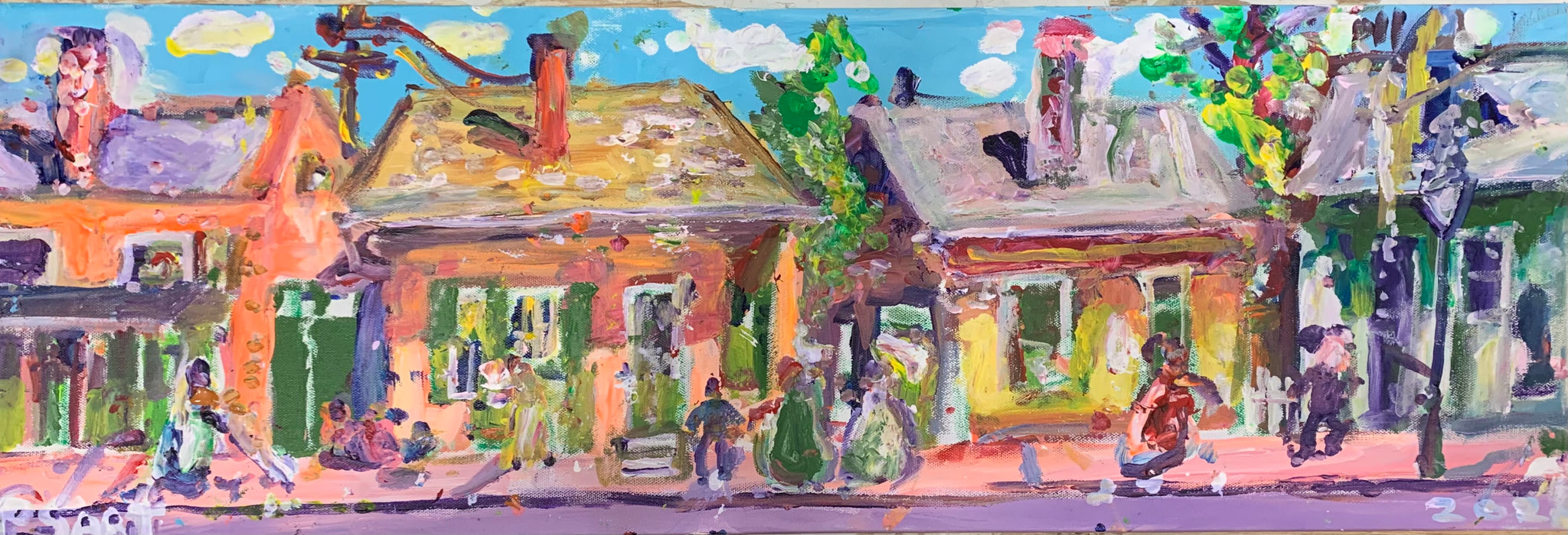 "Creole Cottages" 12x36