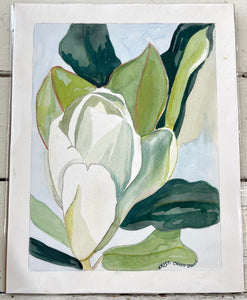 Blooming Magnolia Original Watercolor 11x14