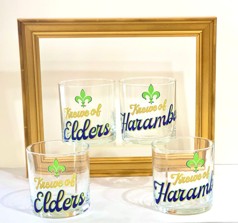 Customizable Krewe Double Old Fashioned Glasses
