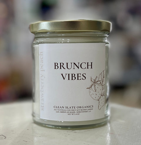 BRUNCH VIBES 8 oz. Coconut Soy Candle by Clean Slate Botanicals