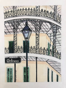 "New Orleans Lace" Print 11 x14