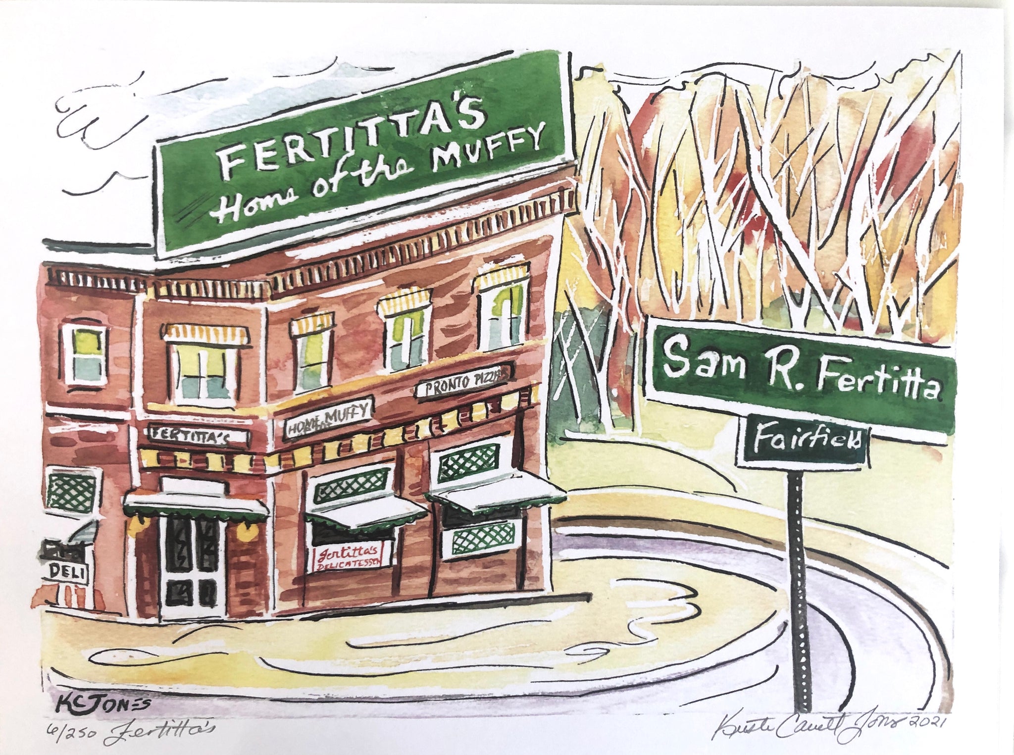 "Fertitta's" Print 9 x 12