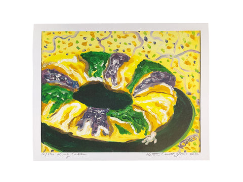 "King Cake" Art Print 8x10