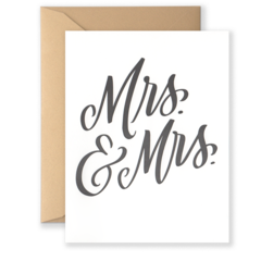 "Mrs. & Mrs." Greeting Card