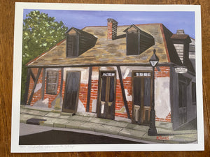 "Lafitte's Blacksmith Shop" Art Print 11x14