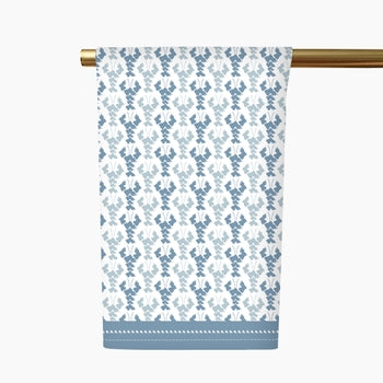 Louisiana Crawfish Tea Towel - Blue Smoke