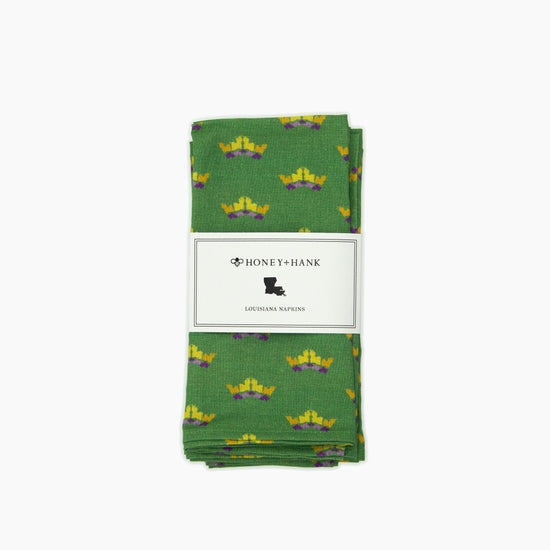 Louisiana Crowns Napkins - Mardi Gras
