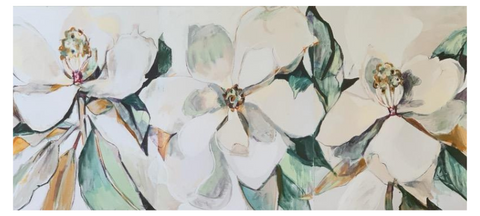 "Magnolia Composite" 11x24 Reproduction on Gallery Wrapped Canvas