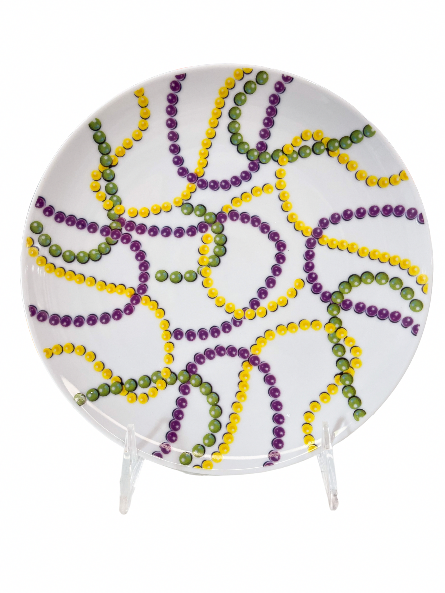 Mardi Gras Bead Plate