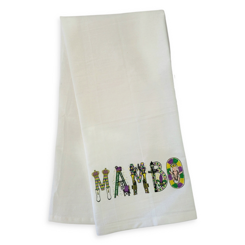 Mardi Gras Mambo Tea Towel