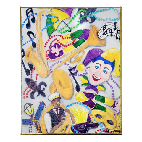 "Mardi Gras Moments" Matted Fine Art Reproduction
