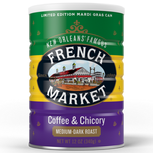 Medium-Dark Roast Ground Coffee & Chicory Limited-Edition Mardi Gras Can