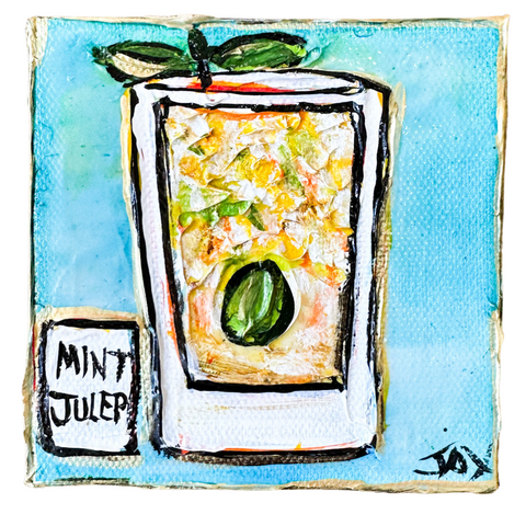 Mint Julep Mini Painting