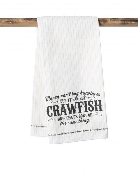 Money Can Buy Crawfish Kitchen Towel