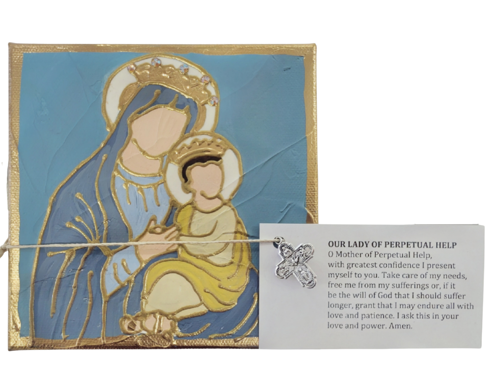"Our Lady of Perpetual Help" Acrylic on Canvas 6x6