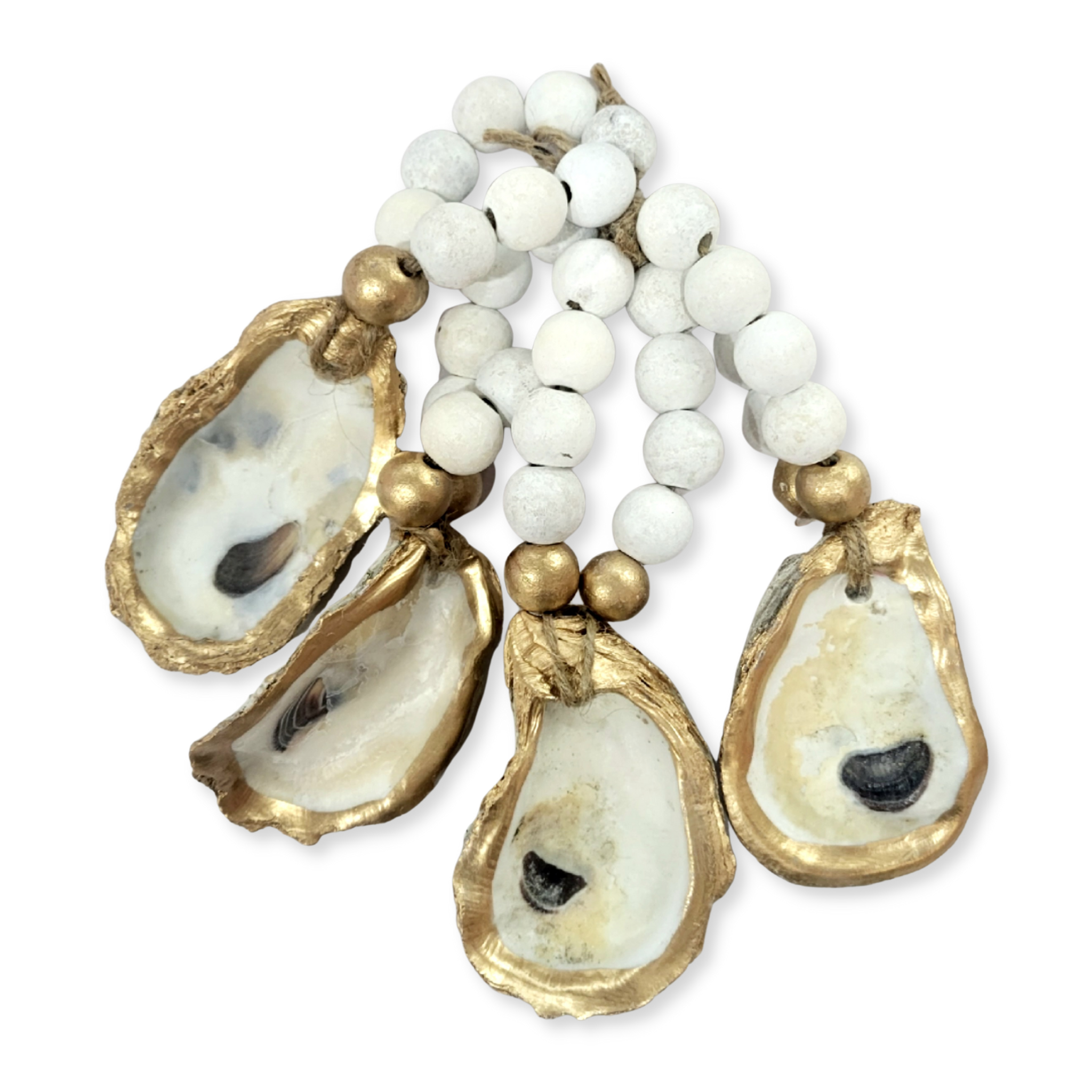 Beaded Oyster Napkin Rings
