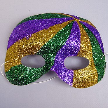 Glitter Striped Italia Mask