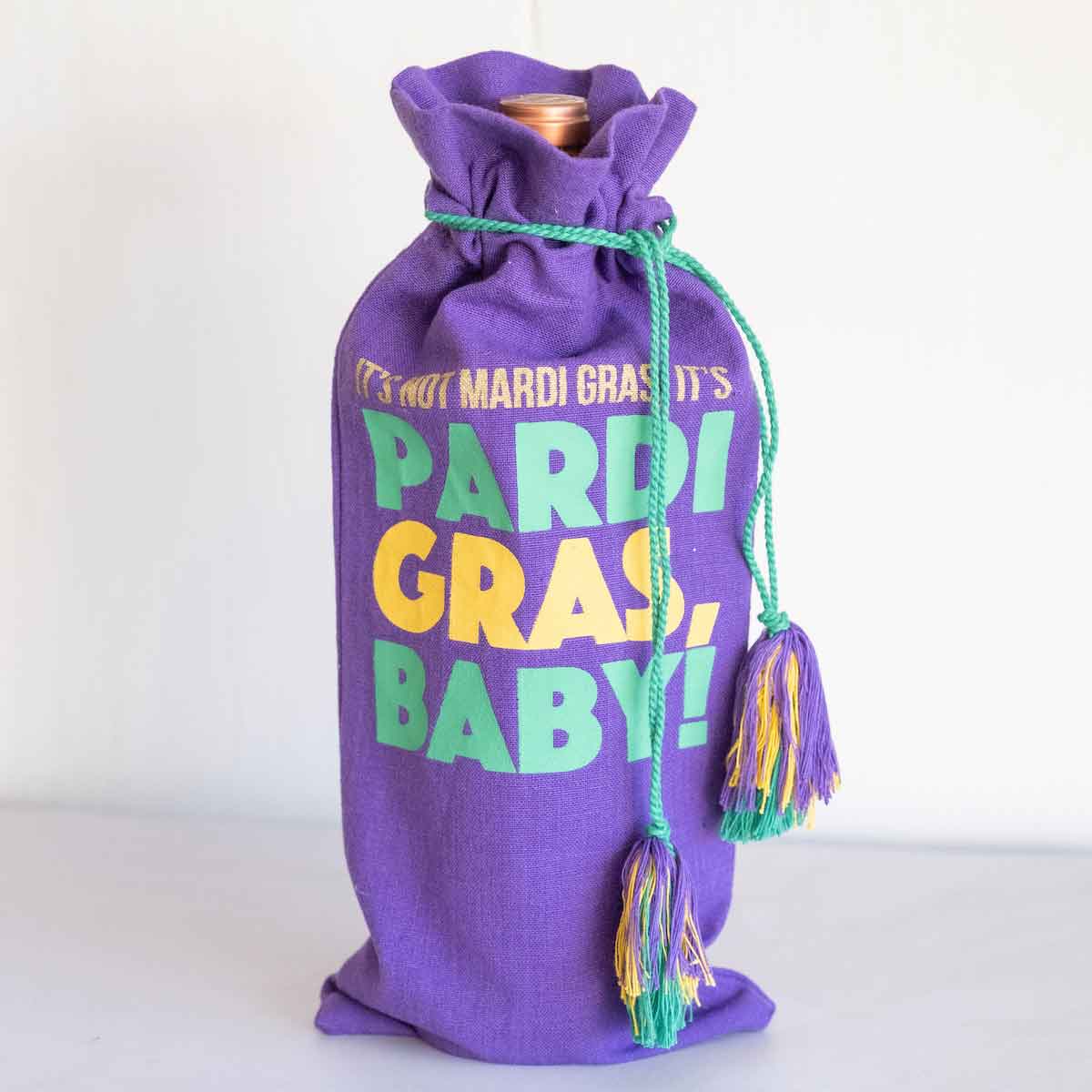 Pardi Gras Wine Bag