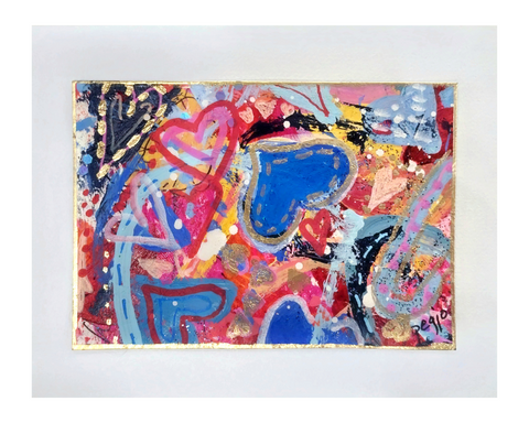 Original Abstract Heart Greeting Cards