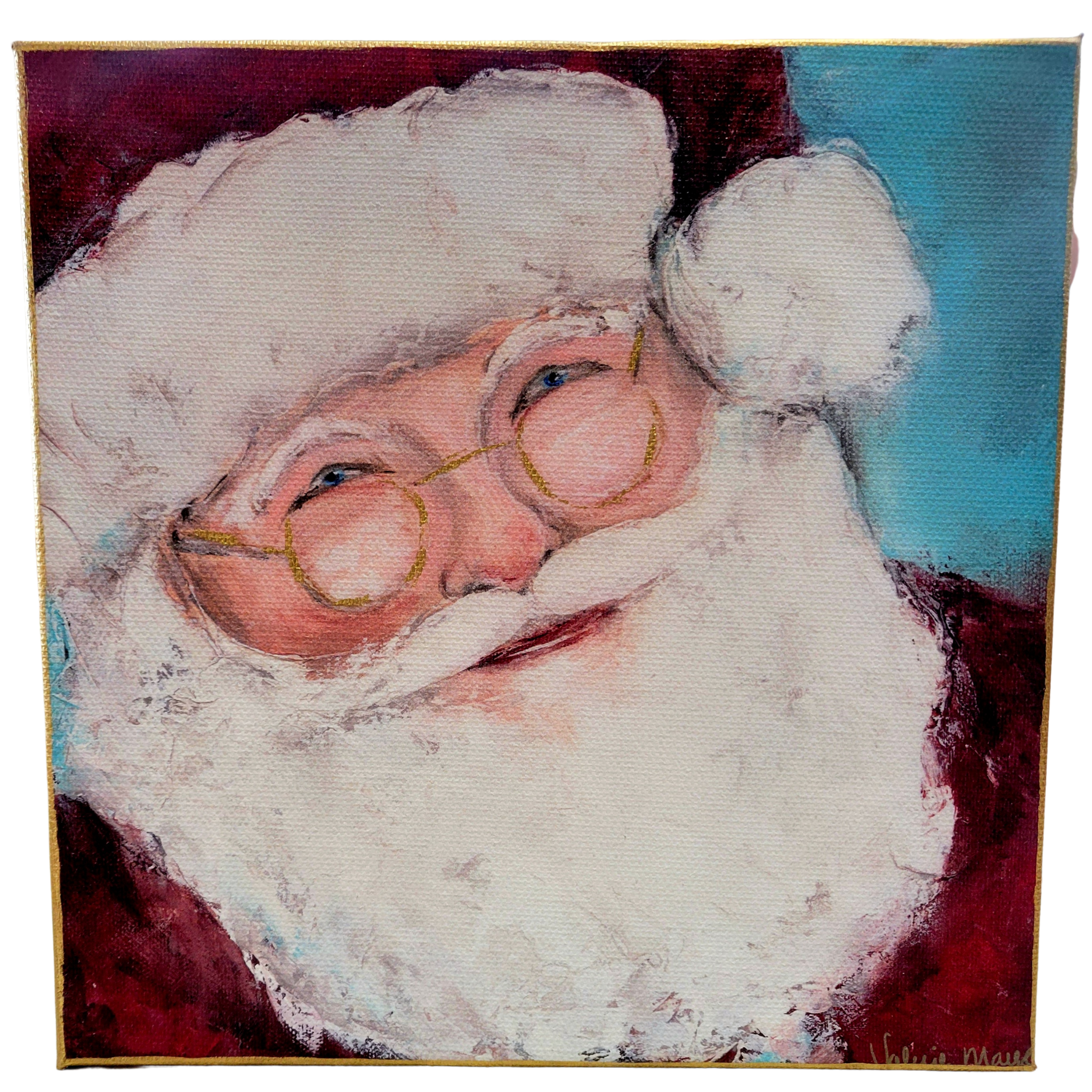 "Santa Baby" Fine Art Reproduction on Gallery Wrapped Canvas, 8X8