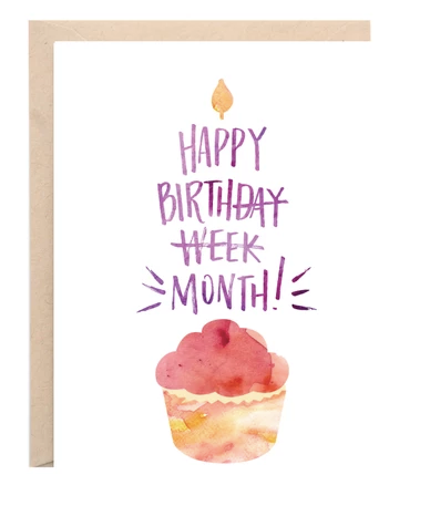Birthday Month Greeting Card - 318 Art and Garden