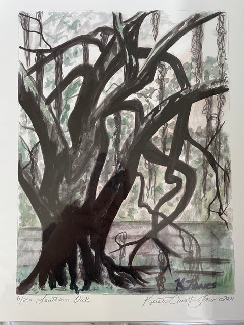 "Southern Oak" Art Print 11x14